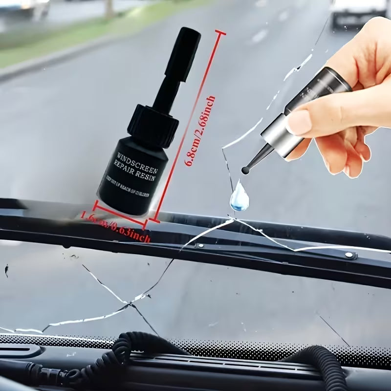 2 Kit de Réparation de Vitre - | Outil de Restauration pour Vitres de Voiture | Kit d'Application Facile | Groupe de Réparation de Verre ABS