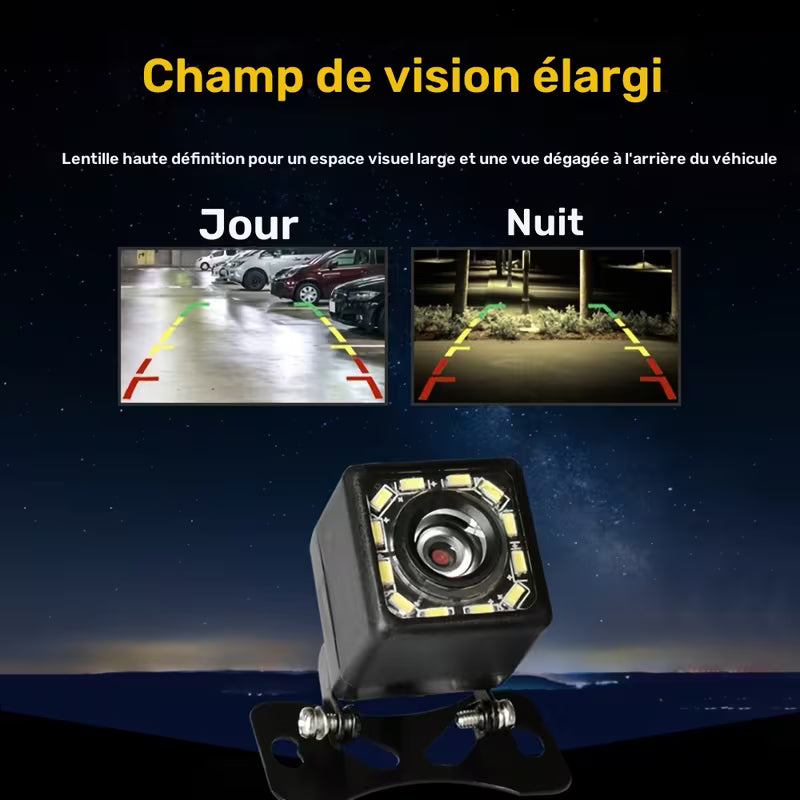 Caméra de recul universelle avec vision nocturne 4LED 8LED 12 LED, image haute définition