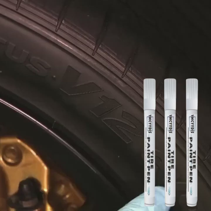 3pcs Marqueur de Pneu de Voiture à Base d'Huile Haute Qualité Imperméable à Séchage Rapide&nbsp;